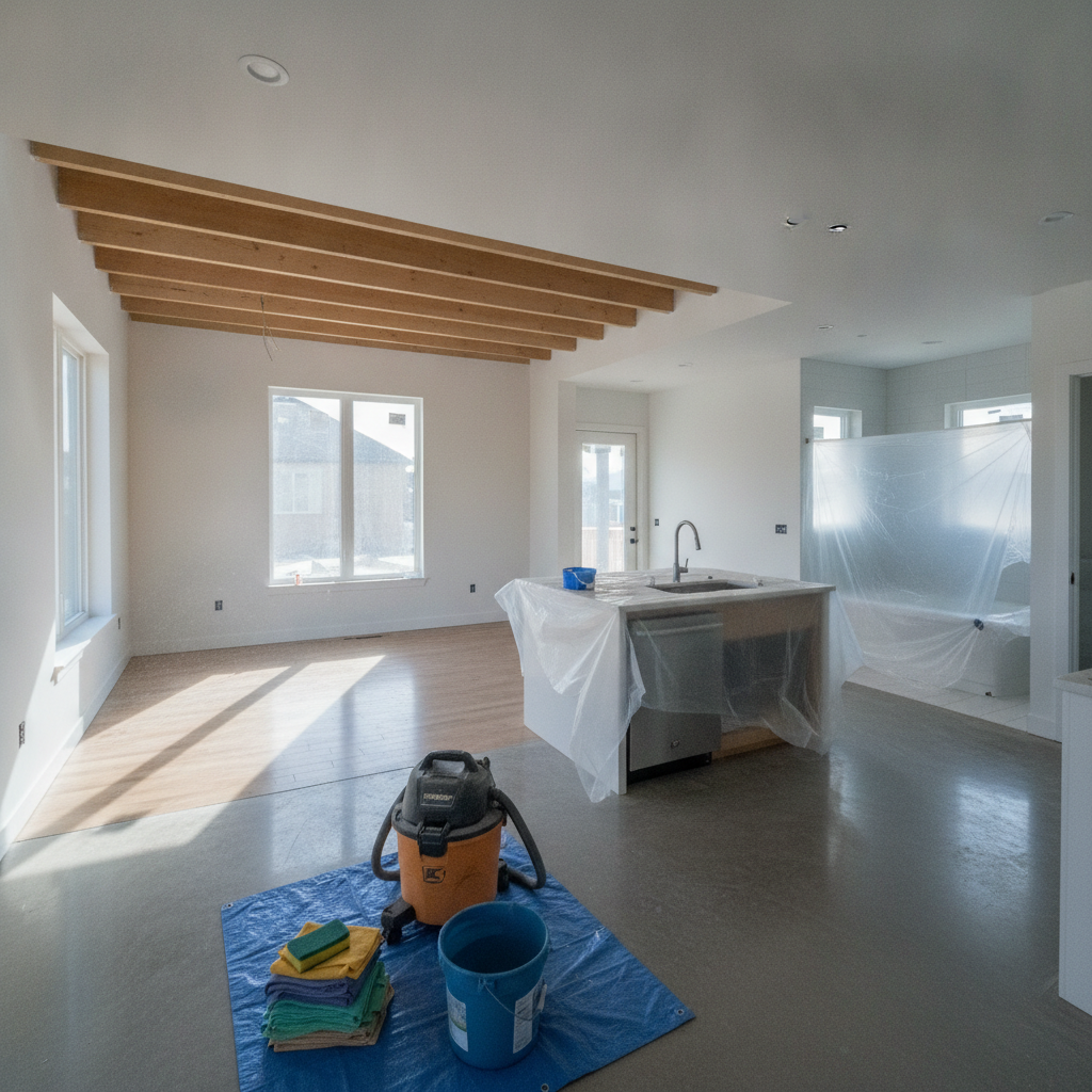 Post-Construction Cleaning - No Face and No Text
