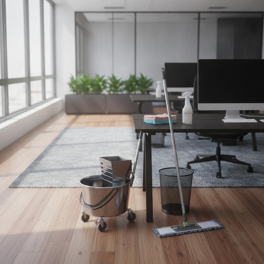 Office Cleaning  - No Face and No Text